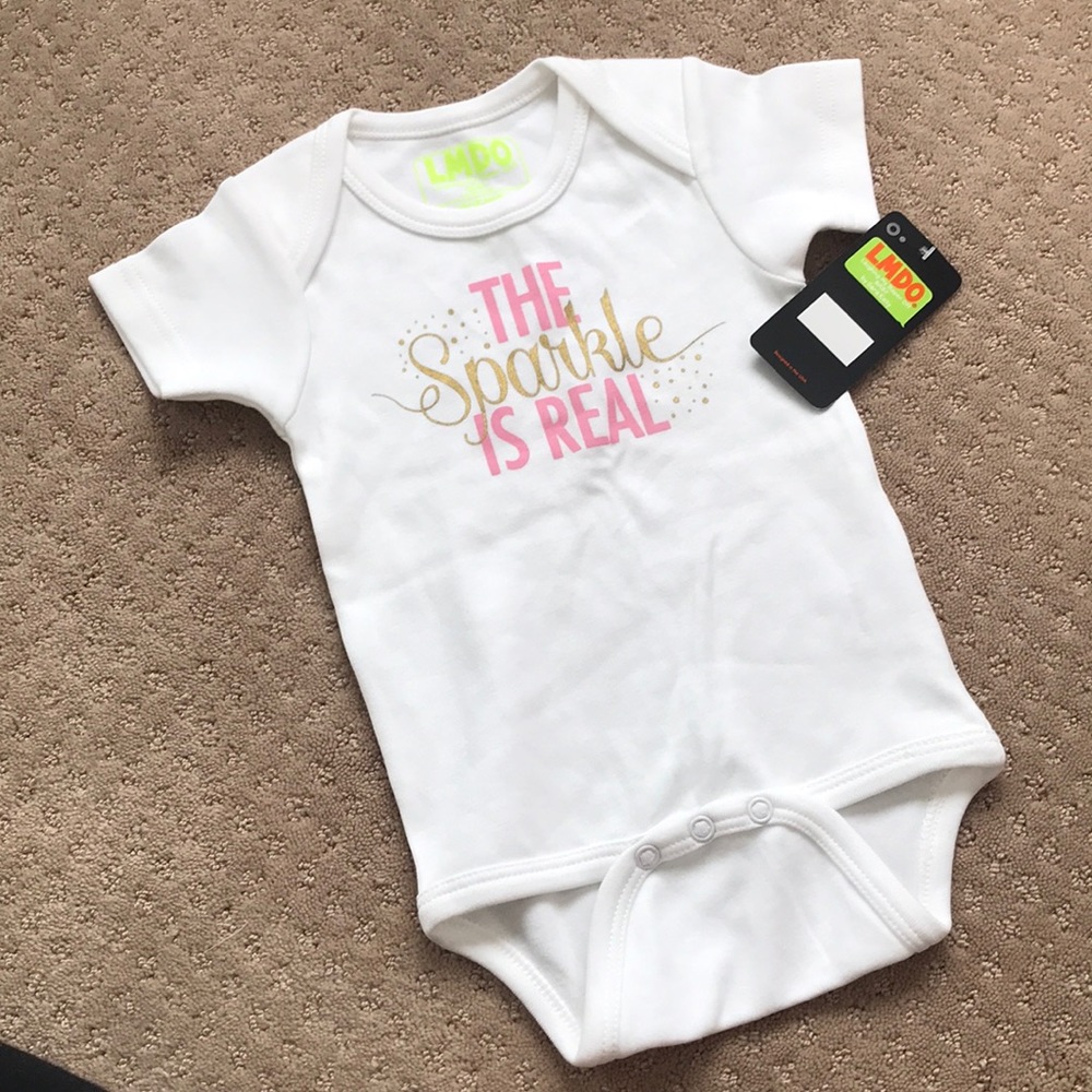 NWT Baby Girl’s The Sparkle is Real Onesie
